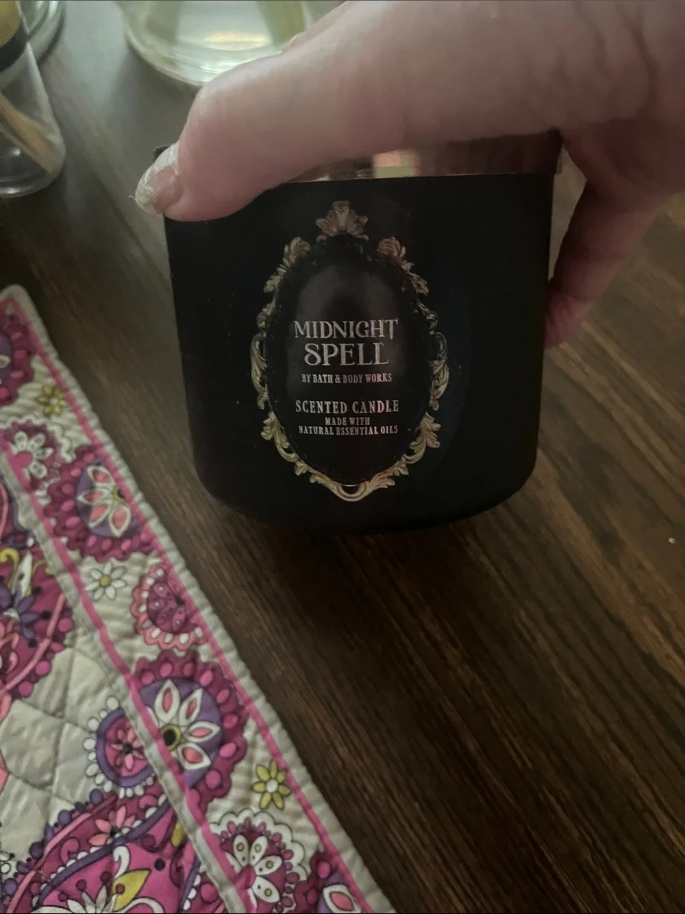 Bath & Body Works Midnight Spell Candle - Black and Gold brand new